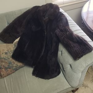 Real Mink Fur Coat